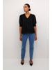 Kaffe Kurzarm-Bluse KAvita Regular fit in Black Deep