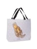 Mr. & Mrs. Panda Strandtasche Otter Kind ohne Spruch in Grau Pastell