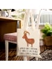 Mr. & Mrs. Panda Shopping Tasche Steinbock Perfektion mit Spruch in Creme