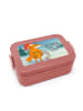 Mr. & Mrs. Panda Lunch Box Fuchs Weihnachten Design mit Spruch in Rot Pastell
