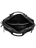SPIKES & SPARROW Reisetasche echt Leder in schwarz