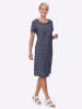 Sieh an! Kleid in marine-weiß-getupft