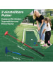 COSTWAY 332 x 50 cm Golf Pong Puttingmatte ohne Linie in Grün