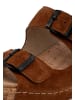 VITAFORM Veloursleder Pantoletten in cognac