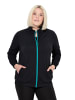 Ulla Popken Sweatjacke in schwarz