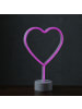 SATISFIRE LED Neonlicht Dekofigur Herz H: 30cm in pink