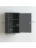 Kleankin Medizinschrank-40L x 18B x 60H cm-Grau