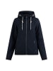 Schmuddelwedda Damen Strickfleecejacke in Marine Melange