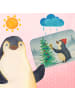 Mr. & Mrs. Panda Badezimmerteppich Pinguin Weihnachtsbaum Design... in Weiß