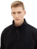 TOM TAILOR Denim Pullover FLEECE SWEAT in Schwarz