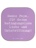 Mr. & Mrs. Panda Untersetzer Glas Spruch Danke Papa mit Spruch in Lavendeltraum