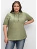 sheego Kapuzenshirt in hellkhaki