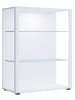 VCM  Holz Glas Stand Vitrine Glasol L in Weiß