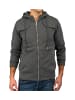 Arizona-Shopping Sweat Jacke Kapuzenjacke Zip Hoodie in Grau