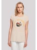 F4NT4STIC Extended Shoulder T-Shirt Lets get Ramen in Whitesand