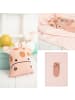 Crochetts Reisedecke mit Giraffen-Kissen in Rosa – (B)85 x (H)140 x (T)2 cm