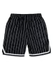 Karl Kani Shorts Small Signature Pinstripe in Schwarz