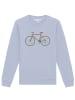 wat? Apparel Sweatshirt Fahrrad in Serene Blue