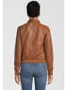 H.I.S Lederjacke mit Hemdkragen in D COGNAC