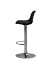 FineBuy Barstuhl in Schwarz / Kunstleder / 40x40x104