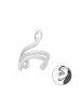 Alexander York EAR CUFF I Schlange in 925 Sterling Silber in silber