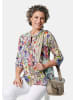 GOLDNER Kurzgröße:  Printshirt mit floralem Muster in bunt / gemustert