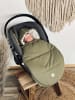 Kaiser Naturfellprodukte Babyschalenfußsack Small Jersey Hooded olive green