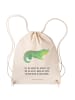 Mr. & Mrs. Panda wander rucksack Krokodil mit Spruch in Creme