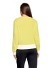 BETTY & CO Strickpullover mit Strickdetails in Cream/Yellow