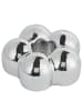 Butlers Butlers Kerzenhalter BLOOM 6er-Set in Silber