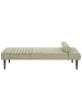 Beliani Chaiselongue MAURIAC in Grün - (W) 74 x (H) 40 x (L) 180 cm symmetrisch