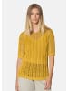 MADELEINE Luftiger Sommerpullover mit Ajour-Muster in ingwer