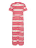 SAINT TROPEZ Jerseykleid FariaSZ Lockere Passform in Pink Ice Red Stripe
