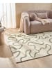 Beliani Kurzflor KAPPAR in Beige/Grün - (W) 160 x (L) 230 cm