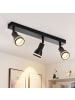 ZMH Deckenleuchte in schwarz 3-flammige GU10 moderne schwenkbar Deckenspots