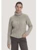 Hessnatur Strick Rollkragenpullover in naturgrau