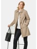 GOLDNER Warmer Baumwollmantel mit Reverskragen in taupe