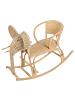 Beliani Kindersessel AMPOLLINO in Naturfarben - (W) 60 x (H) 74 x (L) 100 cm