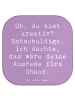 Mr. & Mrs. Panda gläseruntersetzer Spruch Kreatives Chaos mit Sp... in Lavendeltraum