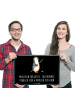 Mr. & Mrs. Panda Eingangsmatte Pinguin Angler mit Spruch in Schwarz