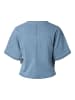 Pieces Oberteil mit kurzen Ärmeln in Light Blue Denim