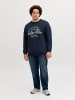 JACK & JONES PLUS Sweatshirt in Navy Blazer