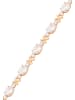 faina Women Crystal-Studded Bracelet in Rose Gold White