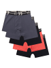 Sanetta Boxershort 5er Pack in Schwarz/Grau/Orange