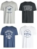 Mustang T-Shirt Basic Print 4er Pack in Mehrfarbig