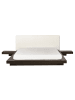 Beliani Wasserbett ZEN in Braun/Weiß - (W) 308 x (H) 86 x (L) 229 cm