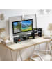 relaxdays Monitorständer in Schwarz- (B)75,5 x (H)28 x (T)20 cm