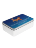 Mr. & Mrs. Panda Geschenkbox Sternzeichen Skorpion mit Spruch in Sternenhimmel Blau
