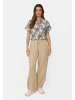 Camel Active Baumwollbluse mit kurzen Ärmeln in Mehrfarbig