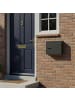 relaxdays Briefkasten in Anthrazit - (B)36 x (H)31 x (T)10 cm